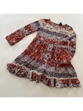 7/8 Patchwork Floral Dress